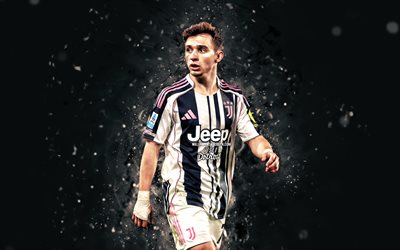 4k, francisco conceicao, kreativ, vita neonljus, juventus fc, serie a, portugisiska fotbollsspelare, francisco conceicao 4k, fotboll, juventus, juve, francisco conceicao juventus