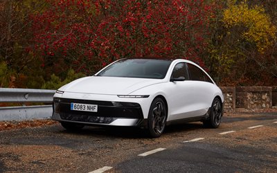 4k, هيونداي أيونك 6, السيارات الكهربائية, 2026 سيارة, خريف, مواصفات الاتحاد الأوروبي, هيونداي أيونك 6 لون أبيض, 2026 هيونداي أيونك 6, سيارات كوريا الجنوبية, هيونداي