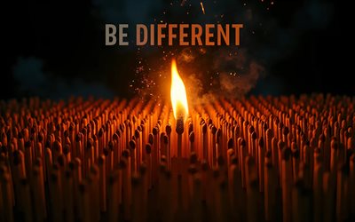 अलग हो, 4k, अतिसूक्ष्मवाद, जलती हुई माचिस, अंधेरा, अलग अलग अवधारणाएँ बनें, अलग शिलालेख हो, कलाकृति, अलग कला बनें