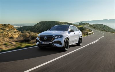 2027, مرسيدس بنز جي إل إي كوبيه, 4k, منظر أمامي, فئة gle, الخارج, مرسيدس بنز gle كوبيه بيضاء, جي إل إي كوبيه 2027 الجديدة, السيارات الألمانية, مرسيدس بنز