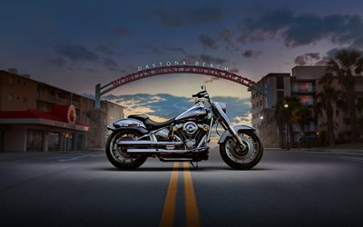 4k, हार्ले डेविडसन फैट बॉय ग्रे घोस्ट, साइड से दृश्य, 2026 बाइक, सड़क, सुपरबाइक, 2026 हार्ले डेविडसन फैट बॉय ग्रे घोस्ट, flstfi, अमेरिकी मोटरसाइकिलें, हार्ले डेविडसन