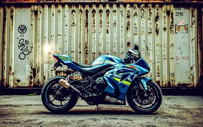 Suzuki GSX-R 1000, side view, exterior, racing motorcycles, sportbike, GSX-R 1000, Japanese sports bikes, Suzuki