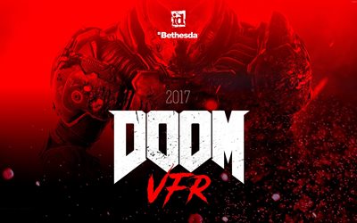 Doom VFR, 4k, poster, 2017 oyunları