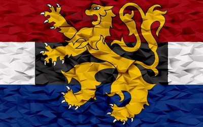 Flag of Benelux, 4k, 3d polygon background, Benelux flag, 3d polygon texture, 3d Benelux flag, 3d art, Benelux