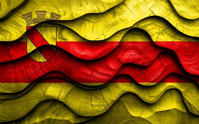 4k, baden baden bayrağı, almanya şehirleri, ahşap 3d dalgalar bayrakları, baden baden günü, almanya, baden baden ahşap bayrak, alman şehirleri, baden baden