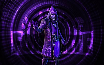 dark castor fortnite, 4k, violettes spiralhintergrund, fortnite, kreativ, dunkle castor  haut, fortnite dark castor skin, dunkler castor, fortnite  charaktere