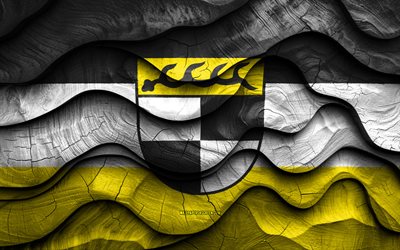 4k, balingen bayrağı, almanya şehirleri, ahşap 3d dalgalar bayrakları, balingen günü, almanya, balingen ahşap bayrak, alman şehirleri, balingen