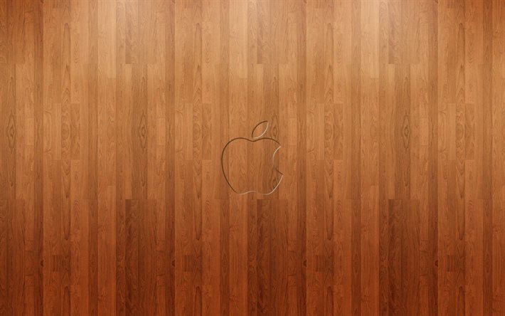 logotipo, epl, textura de madeira, árvore, maçã