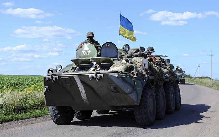 den ukrainska armén, den ukrainska militären, btr-80, mat