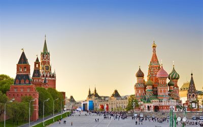 kremlin, ryssland, röda torget, det röda området