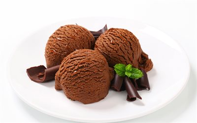 crème glacée au chocolat, chocolat, crème glacée, photo, shokoladne morozivo