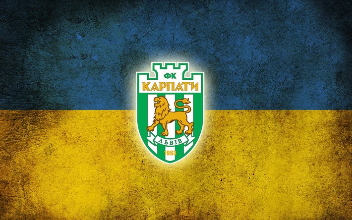 la bandera de ucrania, karpaty lviv, ucrania