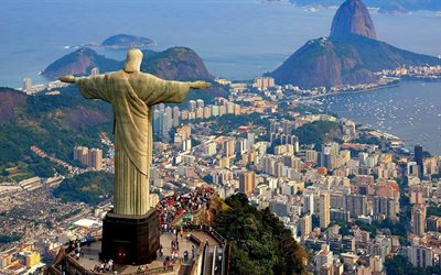 rio de janeiro, statyn av kristus, brasilien