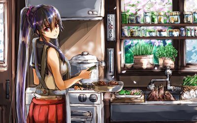 agano, cucina, collezione kantai, manga, personaggi anime, personaggi della collezione kantai, collezione agano kantai