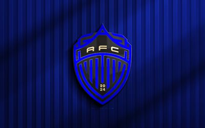 4k, Auckland FC 3D logo, A-League, blue 3D background, soccer, Auckland FC emblem, football, Auckland FC logo, FC Auckland, Australian football club, Auckland FC