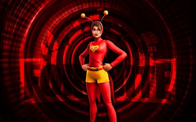 गुएरेरा कोलोराडा फ़ोर्टनाइट, 4k, लाल सर्पिल पृष्ठभूमि, fortnite, रचनात्मक, गुएरेरा कोलोराडो त्वचा, फ़ोर्टनाइट गुएरेरा कोलोराडो त्वचा, गुएरेरा कोलोराडो, फ़ोर्टनाइट पात्र