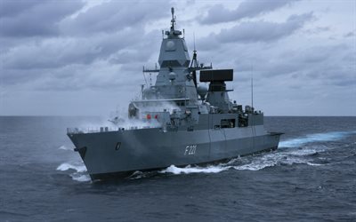 deutsche fregatte hessen, f221, deutsche marine, deutsches kriegsschiff, f221 hessen, nato, deutschland, hessen