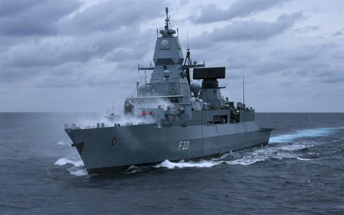 German frigate Hessen, F221, German Navy, German warship, F221 Hessen, NATO, Germany, Hessen