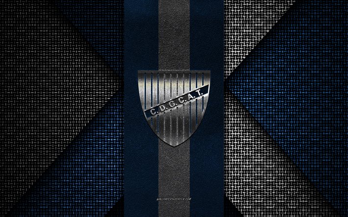 godoy cruz, argentinien primera division, blau weiß gestrickte textur, godoy cruz logo, argentinien fußballverein, godoy cruz emblem, fußball, mendoza, argentinien, godoy cruz abzeichen, godoy cruz antonio tomba