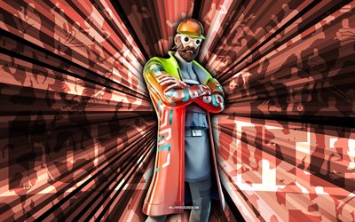 4k, gafas sintetizador, fondo de rayos rojos, gafas piel de sintetizador, gafas sintetizador fortnite, arte abstracto, diseño de sintetizador de gafas fortnite, personajes fortnite, fortnite, arte creativo