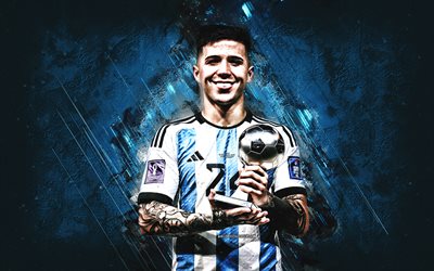enzo fernández, nazionale di calcio dell'argentina, calciatore argentino, centrocampista, premi qatar 2022, argentina, calcio