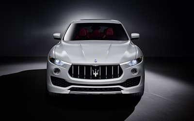 2017, Maserati Levante, white, novelties, new cars