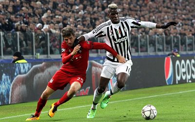 futbolcular, Paul Pogba, Juventus, Thomas Müller, FC Bayern Münih