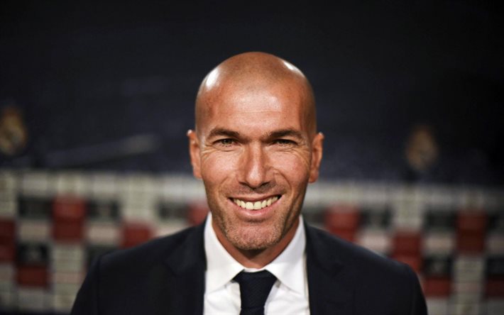 Zinedine Zidane, entrenador de fútbol, el Real Madrid, a las estrellas del fútbol