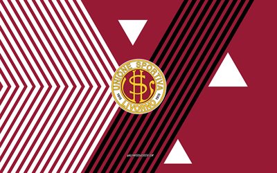 logo livorno us, 4k, squadra di calcio italiana, sfondo di linee bianche rosse, us livorno, serie b, italia, us livorno 1915, line art, emblema us livorno, calcio