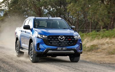 4k, mazda bt 50 sp, fuera de la carretera, 2025 autos, au especificación, camionetas, azul mazda bt 50, 2025 mazda bt 50, autos japoneses, mazda bt 50, mazda