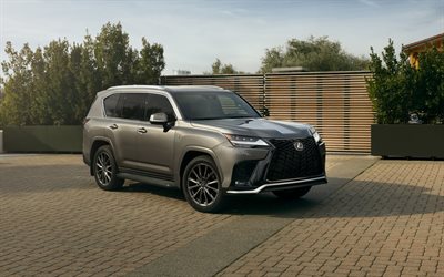 Lexus LX 700h F SPORT, 4k, SUVs, 2025 cars, luxury cars, 2025 Lexus LX 700h, Lexus LX, japanese cars, Lexus