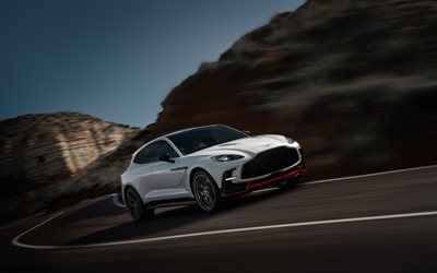 2026, Aston Martin DBX S, 4k, front view, exterior, white luxury SUV, white Aston Martin DBX, new white DBX S, British cars, Aston Martin