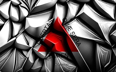 bandeira de minas gerais, 4k, textura criativa 3d, minas gerais 3d flag, brasil, 3d art, minas gerais, estado do brasil, bandeira do estado de minas gerais