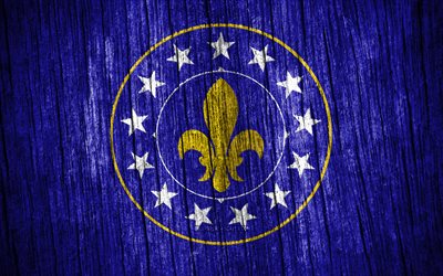 4K, Flag of Louisville, american cities, Day of Louisville, USA, wooden texture flags, Louisville flag, Louisville, State of Kentucky, cities of Kentucky, US cities, Louisville Kentucky