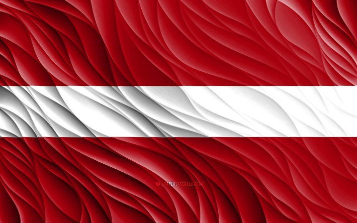 4k, drapeau letton, ondulé 3d drapeaux, les pays européens, le drapeau de la lettonie, le jour de la lettonie, les vagues 3d, l europe, les symboles nationaux lettons, la lettonie