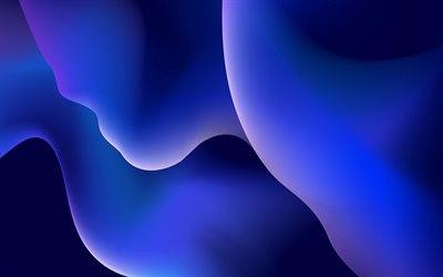 fond liquide bleu, 4k, vagues abstraites, art liquide, arrière-plan avec vagues, créatif, arrière-plans liquides, textures liquides, vagues abstraites bleues, motifs liquides
