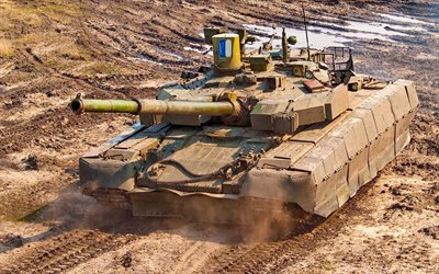 tanques T-84m Oplot, MBT, barro, vehículos blindados, Ucrania