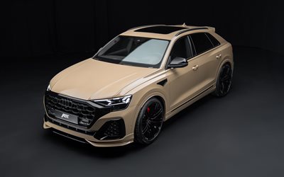 abt audi q8, 4k, estúdio, 2025 carros, ajuste, suvs, 2025 audi q8, carros alemães, audi q8, abt, audi