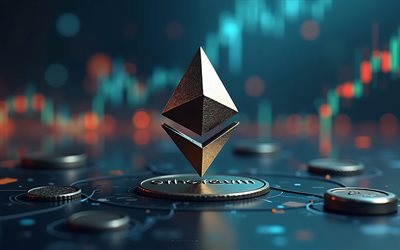 ethereum, 4k, criptomoneda, signo de ethereum, logotipo de ethereum 3d, eth, emblema de ethereum, antecedentes con signo de ethereum, antecedentes de finanzas, conceptos de ethereum