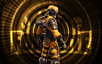 variante hornet fortnite supersoniс, 4k, fond en spirale jaune, fortnite, créatif, variante hornet skin supersoniс, variante de fortnite hornet skin supersoniс, variante hornet supersoniс, personnages fortnite