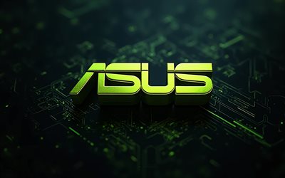 asus 3d logotipo de lima oscura, 4k, placa base de lima oscura, símbolo de asus, logotipo de asus, asus emblema, signo asus, fondo de tecnología de lima oscura, asus, logotipo 3d asus, antecedentes de alta tecnología