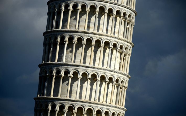 pisa, itália, a torre inclinada de pisa