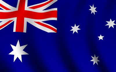 drapeau australien, le drapeau de l'australie, australie