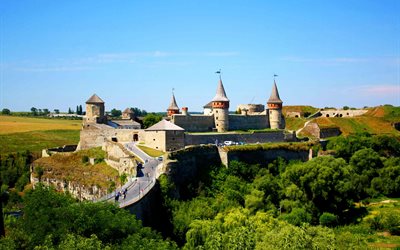 pontos turísticos da ucrânia, ucrânia, fortaleza kamianets-podilskyi, papel de parede ucrânia