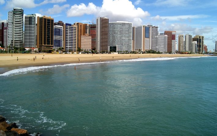 fortaleza, the beach, brazil