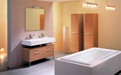 salle de bain, au design moderne