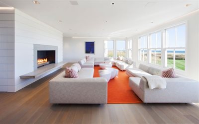 bright living room, design