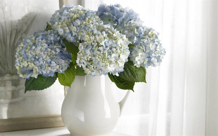 vase de fleurs, de fleurs luxuriantes