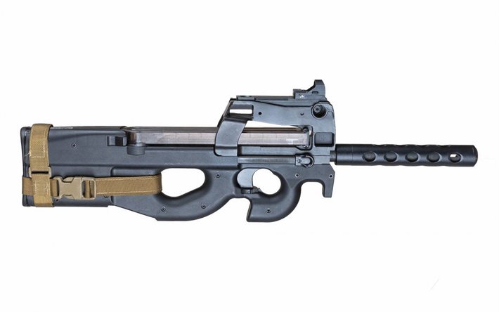 cock, fn p90, submachine gun