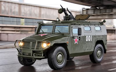 gaz-233014 tigre, la russia, la variante per l'esercito, auto blindate